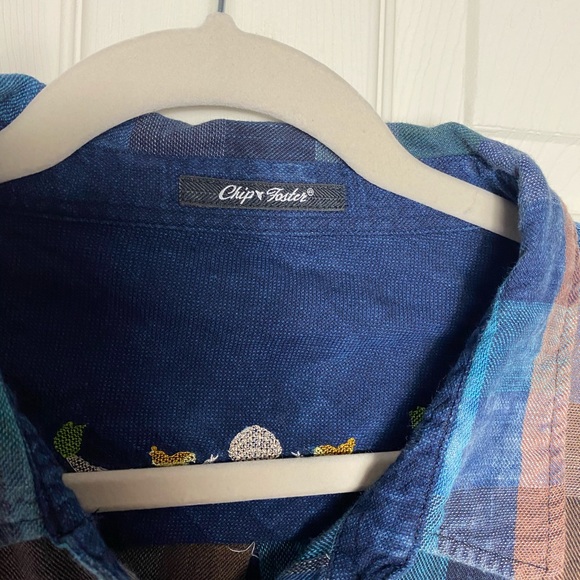 COPY - Chip Foster Emerald multicolor XL romper euc - Picture 6 of 14